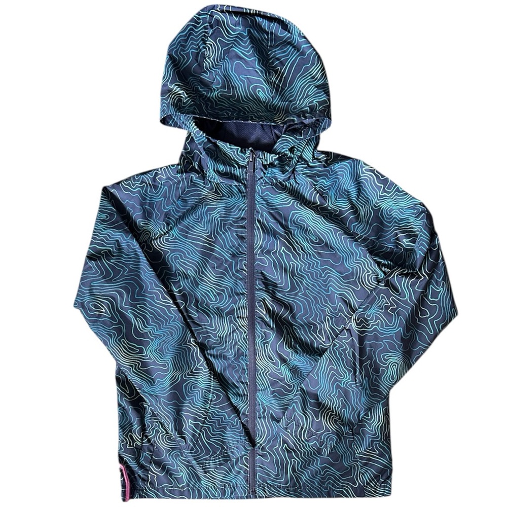 Kids ALL IN MOTION Light Weight Jacket with Blue and Green Pattern